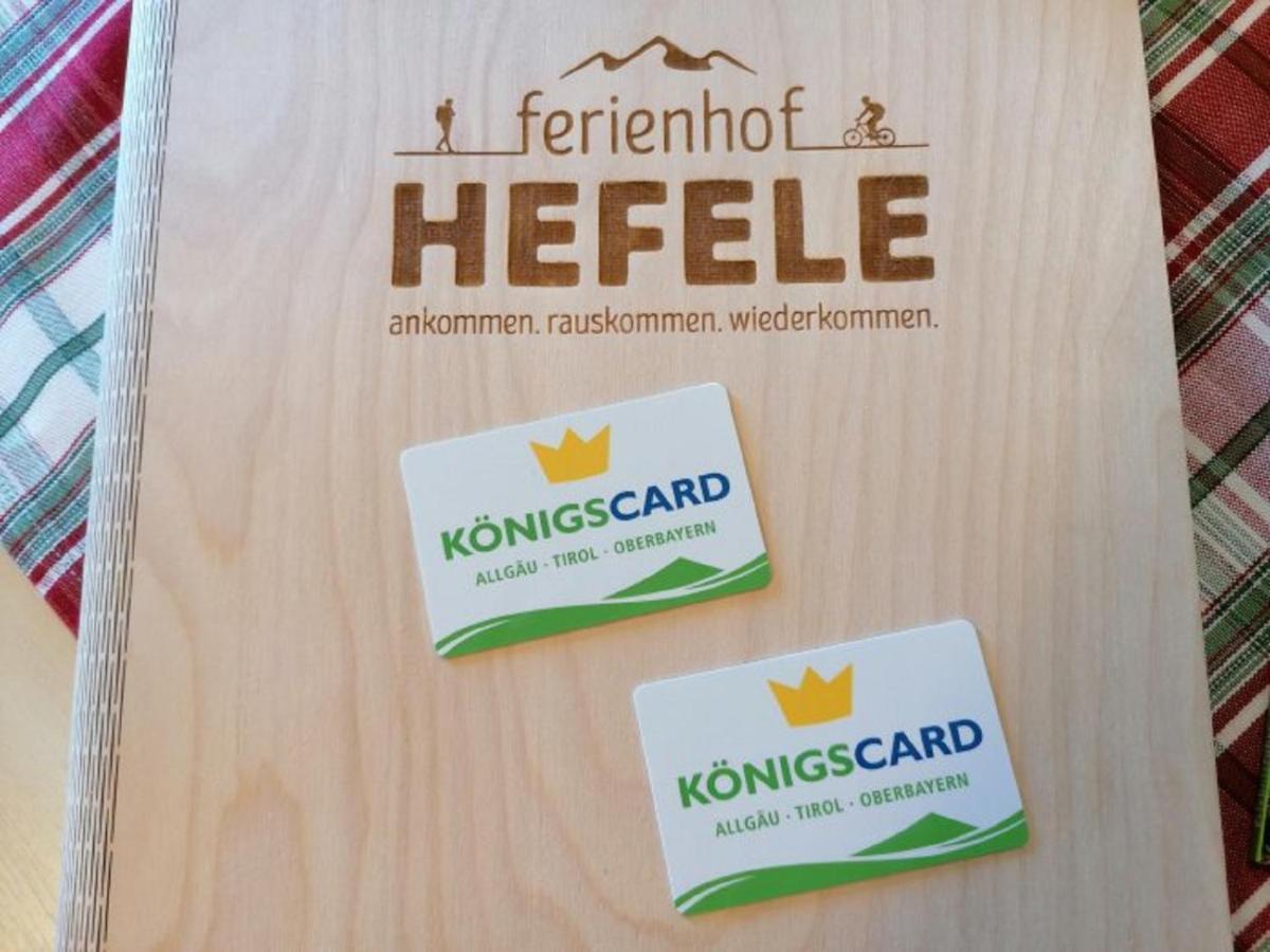 Ferienhof Hefele Leilighet Hopferau Eksteriør bilde